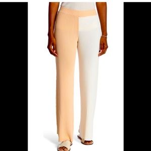 Ronny kobo color block ribbed knit pants